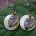 Feelin' Tropical - Light Green (Peridot) Shell with Fancy Leaf Charm