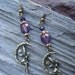 Fairy on the Moon - (Purple czech glass bead accent)