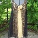 Metallic Sparkle Gold Dress With Sheer Black Lace Swing Panels Mad Men Fashion Party Dress