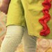 SALE Girls Dress ruffle dress toddler girl 4T ready to ship chartreuse coral