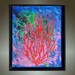 18" x 22" THE DEEP Original Abstract Painting FRAMED