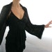 FREE Shipping ...BLACK&GOLD....Elegant Hand Knitted Shrug