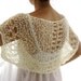 Champagne Shrug ....Elegant Hand Knitted Summer Shrug
