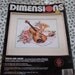 Dimensions, Counted Cross Stitch Kit, Violin and Roses, New, Unopened, 1992, Betty Whiteaker, Made and Printed in USA