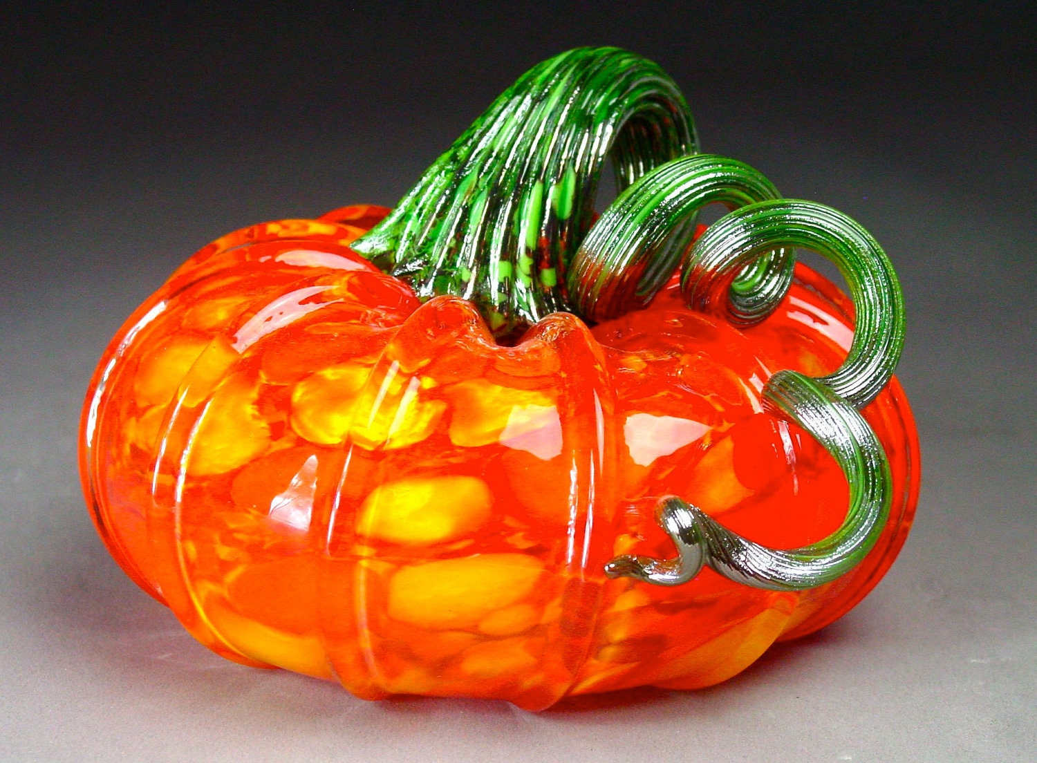 Hand Blown Glass Pumpkin Garden Mix by dunnikerdesigns on Etsy