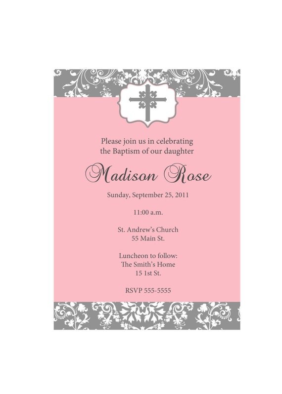 Boy/Girl Baptism Invitation Printable Il_570xn