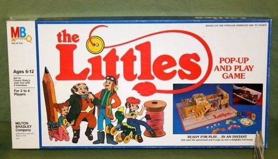 Vintage 3 D Pop Up Board Game The Littles 1984