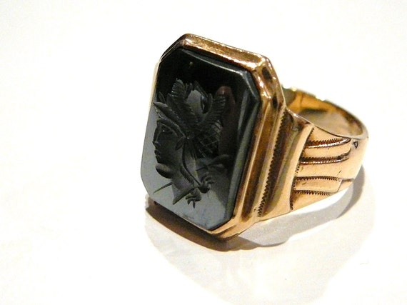 intaglio mens ring