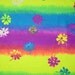Beautiful Rainbow Flowers Swim Nylon Spandex swim gym stretch fabric