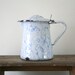 33% OFF MARKED PRICE - Vintage Belgian Marbled Enamel Jug - Country Cottage/Shabby Chic