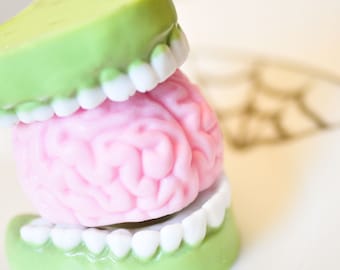 Zombie Brain Soap Sandwich - Halloween Soap - Licorice & Cherry scented