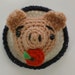 Hogtied Amigurumi Pin or Brooch (Ready to ship)