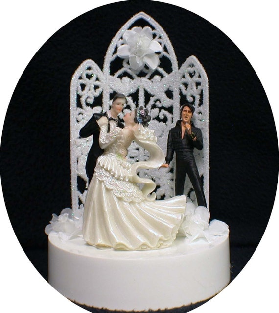 Elvis Presley King Las  Vegas  Wedding  cake  topper  grooms cake 