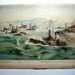 The Great Sea Fight at Santiago - Antique Print - 1901