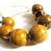 SPRING SALE, Mustard Yellow Necklace, Bold, Simple Ceramic jewelry