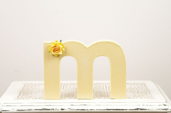 Letter M Monogram Cake Topper Table Decor Photography