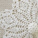 Rustic Burlap Ring Bearer Pillow with Beautiful Ivory Lace Doily