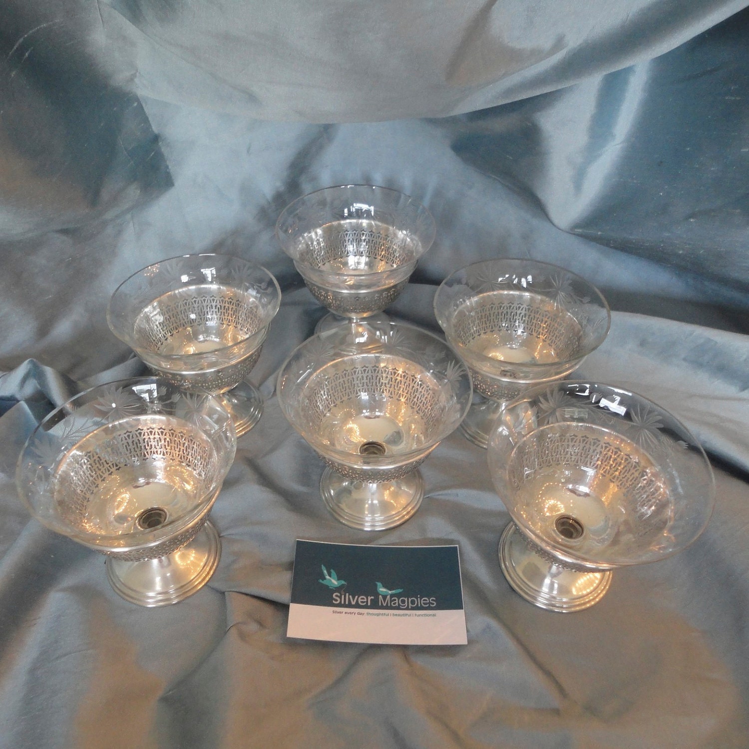 Vintage Sterling Silver Sorbet or Dessert Bowls Reserved