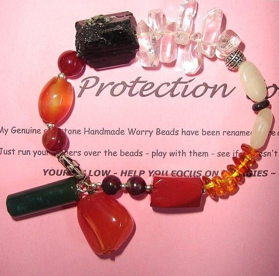 Protection Soothing Beads genuine Gemstone Worry beads