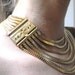 Art Deco Large Clasp bib necklace multi chain necklace