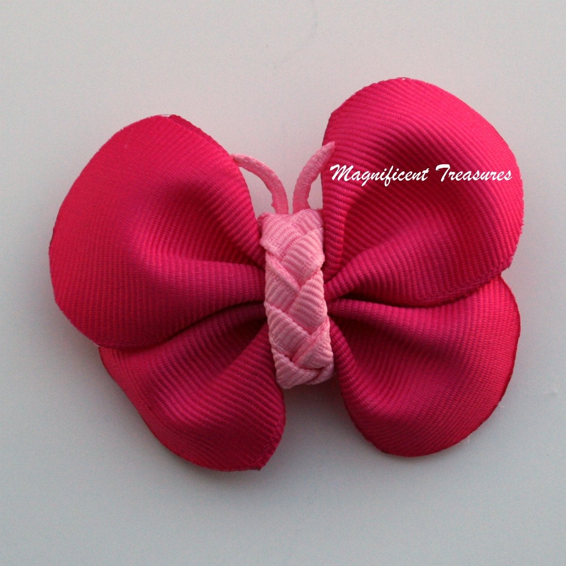 Pink Butterfly Hair Clip