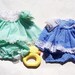 Vintage Doll Clothes Cabbage Patch Dress and Madame Alexander Dress and 1977 Duck Toy