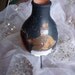 Tabletop Mini Chiminea handpainted with Mr. and Mrs. Snowmen
