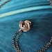 Floral Succulent Bud Pendant in Stainless Steel