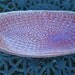 Ruby Red, Fushcia Pottery Tray with antique lace impressions for chocolates, cheese plate or Spoon Rest