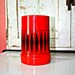 70s Vintage RETRO Black and Red THERMOS....bright. retro housewares. 70s 80s. thermos. drink. eat. novelty.