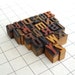 FREE SHIPPING - A to Z - 26 Vintage Letterpress Wooden Alphabets- VB09