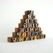 FREE SHIPPING - A to Z, Punctuation Marks - 30 Wooden Designer Vintage Letterpress Wood Types - Mini Series - VB13