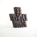 U AND ME, 6 Vintage Italic Letterpress Wooden Alphabet Collection - VB36