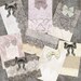 TENDER ROMANCE - Collage Vintage Lace 2.5x3.5 inch ATC Background for card making, journaling