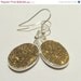 ON SALE Gold druzy sparkle Earrings For the Holidays