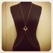 adjustable geometric brass body chain