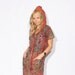 Vintage Batik Print Hooded Jumper