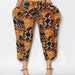 Vintage Tribal Print Slouchy Cropped Pants