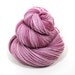 Hand Dyed Yarn Organic Merino Worsted Weight Naturally Dyed in Plum Orchid