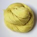 Sock Weight Organic Merino Yarn Naturally Dyed in Sunshine Yellow
