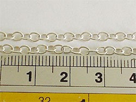 30 inches of 925 Sterling Silver Chain 3x3.7 mm. :th2127