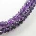 150 Amethyst Facet Rondelle Beads 2.5-3 mm. 13" :gs8118