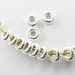 20 of 925 Sterling Silver Donut Spacer Beads 4.7x1.6 mm. :th1082