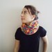 COLORFUL COWL SPRING Knitted scarflette Free Shipping
