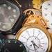 SALE... Lot of 10 Vintage quartz watch movements, watch parts, watch faces, cases