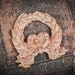 Antique brass plate, finding, embellishment. Laurel wreath