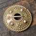 Vintage big brooch styled as penannular brooch.