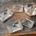 Set of 5 Antique crystal chandeliers beads, connectors, drops, charms.