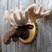 Miniature faux hunting trophy: moose