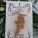 Bee-eater Olive wood keychain